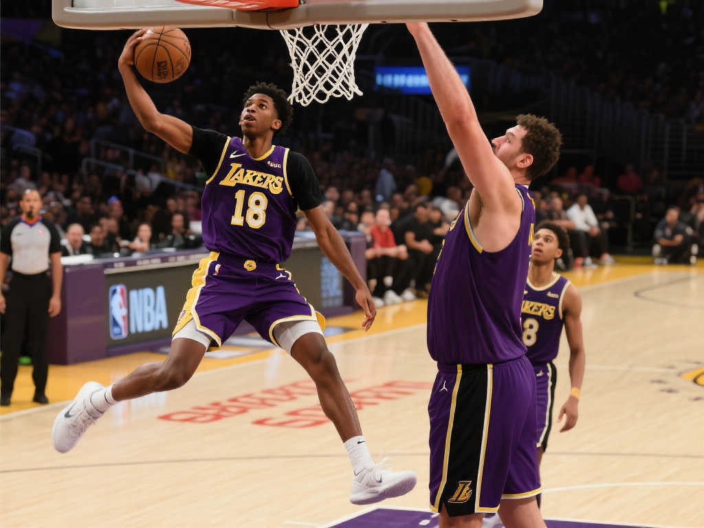 布朗尼31分暴扣2米11巨塔，詹皇赞叹：年轻王者腾飞